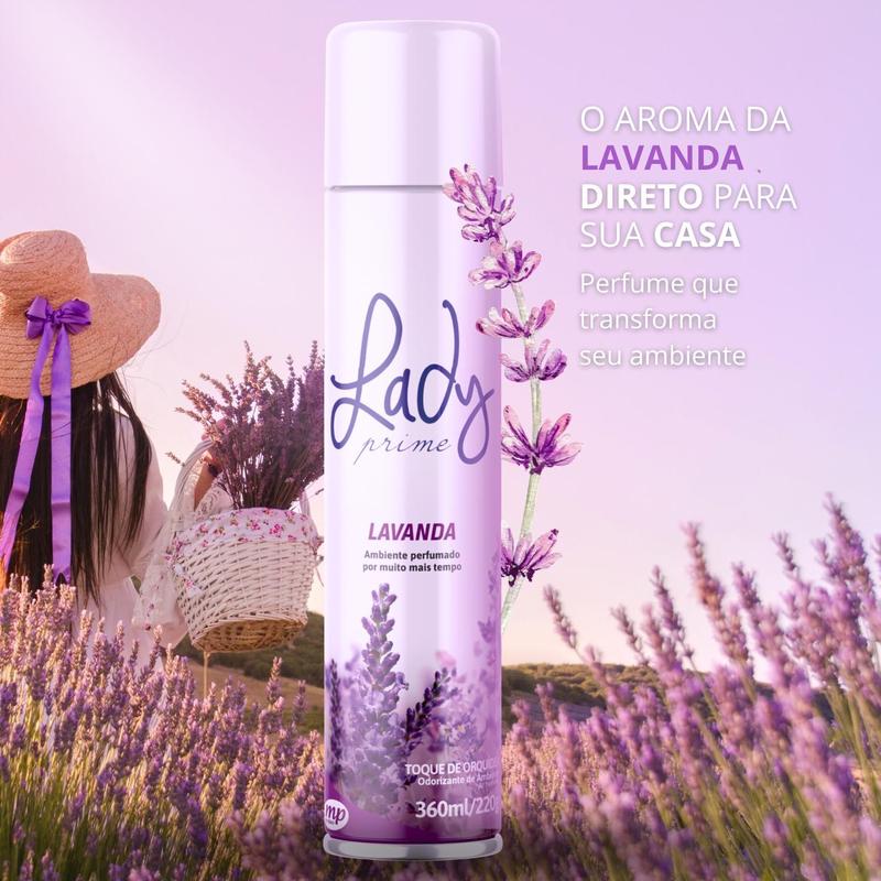 Odorizador 360ml lady prime - lavanda-toque de orquidea
